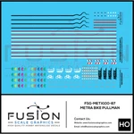 Ho Scale Metra Bike Pullman Level Coach Decal Set. Fixed Price $14.26.