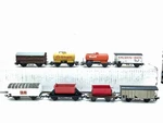8X Marklin Piko Liliput Electrotren Ho Cars, Tank Wagon, Dump Boxcar, Bierwagen. Fixed Price $39.90.