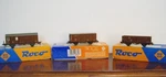 Three (3) Roco Ho Scale Freight Cars * New In Box. Fixed Price $42.00.