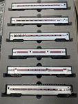 Kato 106-011 & 106-012 N Scale Amtrak 4 Car Set W/lights. Fixed Price $375.00.