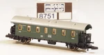 8751 Marklin Z-scale Passenger Car 2ND.CLASS "donnerbuchse" Db, Axle Nib. Fixed Price $47.95.