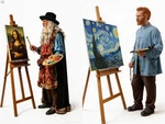 Famous Painter Sculptor The World Ho 1/87 1/64 Miniature Figure Not Preiser. Fixed Price $19.90.