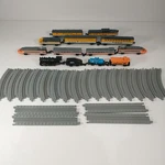 Vintage Galoob Micro Machines Rio Grande Passenger Tgv Steam Train & Track Lot. Fixed Price $49.99.