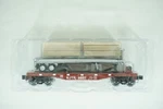 Rare Lionel Scale Transit Flat Car W/ Wood Lumber Load 6-26695 W17. Fixed Price $165.00.