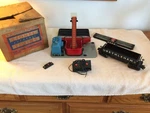 Lionel Operating Coal Loader W/blue Generator #397, Bethleham Steel Dumpcar. Fixed Price $95.00.