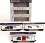 Lionel 6-19599 Gauge Old Glory Series Boxcars (set Of 3) Ex/box. Fixed Price $26.39.