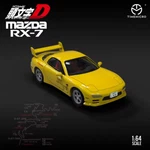 1:64 Scale Initial Mazda RX-7 Keisuke Yellow Red Suns Diecast Car Time Micro. Fixed Price $18.99.