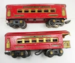 Pre-war American Flyer Pullman Passenger Car #3176 Observation #3177 Gauge. Fixed Price $23.95.