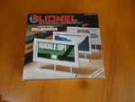 Lionel Gauge Billboards Railroad Accoutrement 6-12707. Fixed Price $6.99.
