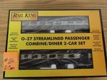 Rail King O27 Baltimore Ohio B&o Streamlined Passenger Combine/diner 2-CAR Set. Fixed Price $134.99.