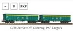 Piko Pkp Cargo Set 28314 Ho Scale Dc. Fixed Price $103.00.