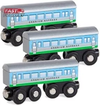 Orbrium 3 Pcs Large Wooden Railway Express Coach Cars, Compatible With Thomas &. Fixed Price $18.61.