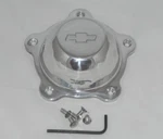 1- Aluminum Chevy Bow Tie Logo 5 Dog Ear 2-1/4" Spacing Wheel Rim Center Cap. Fixed Price $59.99.