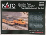 Kato 106089 Scale Car Set Milwaukee Road Olympian Hiawatha Post 1955 106-089. Fixed Price $236.95.