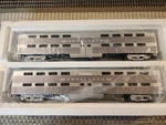 Mth 20-64255 Burlington Scale Premier 2-CAR Bi-level Passenger Set New. Fixed Price $250.00.