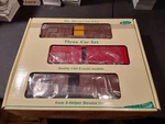 G Showcase Line Scale Stock And Box Car 3 Set Atsf. Fixed Price $139.72.