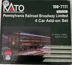 Kato Bl Passenger Car Set Pennsylvania Railroad Scale 106-7111 New. Fixed Price $185.00.