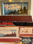 6-12761 O/O27 Gauge Animated Bill Board "welcome To Lionelville". Fixed Price $14.95.