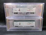 Set Of 2 Bachmann Acf 50' Steel Mechanical Reefer Tropicana Tpix #160 17954 C3. Fixed Price $79.99.