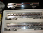 Mth MT-6508 Amtrak 70' Aluminum Sleeper/diner 2 Car Set Used Box Ln. Fixed Price $99.00.