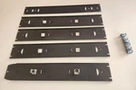 Lot Williams Gauge Black Metal Pass Car Frames & Light Sockets 14 5/8". Fixed Price $39.99.