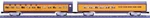 Limited, Mth 20-6606, Union Pacific, Painted, 70' Aluminum Sleeper/diner Set,. Fixed Price $350.00.
