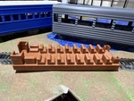 ON30 Model Train Passenger Car Interior Detail Insert With Seats. Fixed Price $14.99.