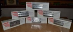 Lionel Burlington Aluminum Car Passenger Set Ln 6-9576-80 + 9588 Baggage. Fixed Price $340.00.