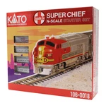 Kato 106-0018 Santa Fe Super Chief Passenger Train Starter Set M1 Track Power. Fixed Price $247.50.