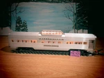 Lionel #2532 Silver Range Vista Dome Passenger Car 1952-59. Fixed Price $35.00.