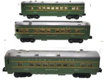 Lionel Vintage Gauge Assorted Passenger Cars: 2400, 2401, 2402 3. Fixed Price $121.24.