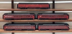 Scale 3 Rail Mth MT-4056 Gulf Mobile & Ohio Car 70 Madison Passenger Set Ln. Fixed Price $599.95.