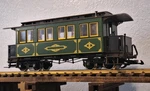 Scale Lgb 3060 Barmer Mtn. Ry. 4 Passenger Coach Lighted, Bb Axles, Box. Fixed Price $75.00.