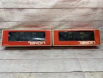 Lot 2: Lionel 6-9117 Gauge Alaska Railroad Hopper Cars. W/ Box. Coal & Covered. Fixed Price $45.00.