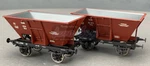Brawa 48789 Two Car Kohletrichterwagen Otw, Drg Mainz 856 & 911 HO1623. Fixed Price $101.38.