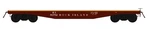 Red Caboose Intermountain Rock Island Ri 42' Flat Car Ho Scale Nos Mib. Fixed Price $23.95.