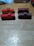 047UPATSF4. Bach Marx Caboose Freight Cars. Fixed Price $24.00.