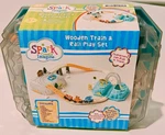 Spark Create Imagine 847459 Wood Train Railroad Set, Baby And Toddler Toys. Fixed Price $18.99.