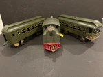 Vintage Lionel Ny Central Lines Trains #35 Pullman #36 Observation #33 Engine. Fixed Price $295.95.