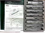 Kato Scale Led Lighted Santa Fe 8-CAR Unofficial Passenger Consist With Case. Fixed Price $229.95.
