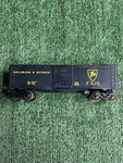 Vintage Lionel Gauge Delaware Hudson D&h 9700 Sliding Door Black Box Car. Fixed Price $19.99.