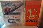 Lionel O-27 Warbonnet Santa Fe Diesel Passenger Set #1-1929. Fixed Price $175.00.