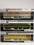 3 K-line Streamliners Gauge Passenger Cars Golden Southern Union Pacific B4. Fixed Price $125.00.