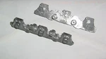 Pair Vintage Walthers O-scale Passenger Car,side Frames To 3-AXLE,6-WHEEL Trucks. Fixed Price $5.99.