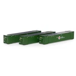 Athearn 17309 Hub Group 53' Stoughton Containers #2 (set Of 3). Fixed Price $35.99.