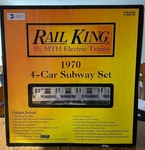 Mth Railking 30-2122-1 Nyc Mta R-42 1970 Subway 4-CAR Set PS1 Protosound Gauge. Fixed Price $524.99.