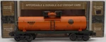 Mth 33-7304 Gauge Burlington Northern Santa Fe Tank Car #12689 Ex/box. Fixed Price $16.39.