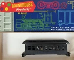 Roundhouse 3700 Scale Black Overton Coach Unlettered Kit. Fixed Price $22.94.