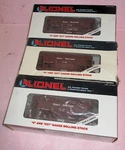 Three (3) Lionel 6-19308 Great Northern Gn Ore Car W/ Loads New In Box. Fixed Price $58.12.