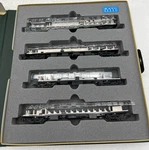 Kato Japan Scale 106-020 Smooth Side Passenger Car Set Of Chassis *no Bodies*. Fixed Price $74.99.